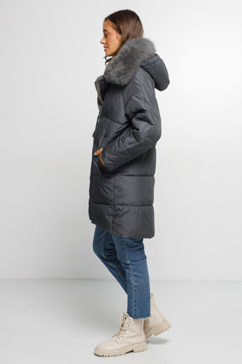 Пуховик з хутром графітовий Пуховик з хутром
1031-11