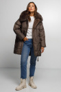 Пуховик з хутром жіночий Пуховик з хутром 1031-17