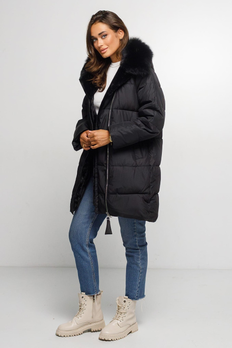 Пуховик з хутром песця молодіжний Пуховик з хутром 1031-5