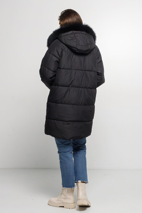 Пуховик з хутром і капюшоном Пуховик з хутром 1031-7