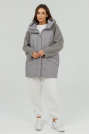Куртка реглан сіра з капюшоном Куртка з рукавами під ангору 10610-9