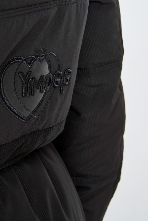 Пуховик приталений з вишивкою сердечка Пуховик приталений 1116-13