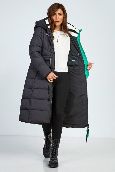 Пуховик Yimosis чорний стьобаний Пуховик Yimosis 1133-1