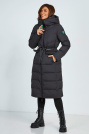 Пуховик Yimosis чорний жіночий довгий Пуховик Yimosis 1133-8