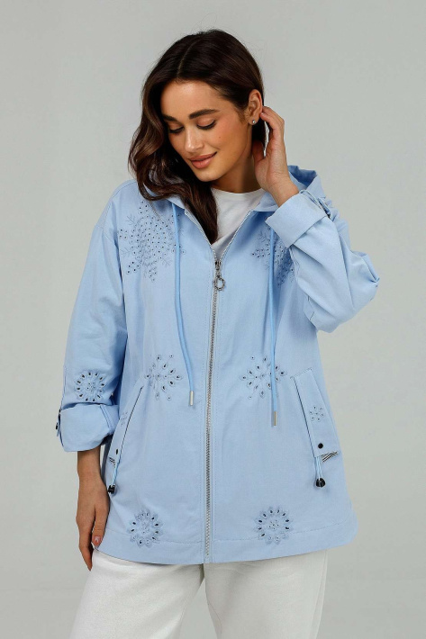 Вітровка-толстовка блакитна рішельє Вітровка-толстовка 1150-835