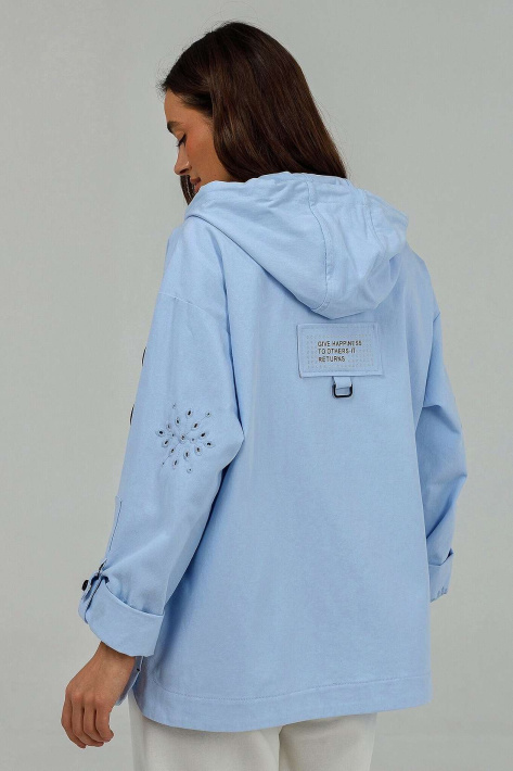 Вітровка-толстовка літня блакитна Вітровка-толстовка 1150-877