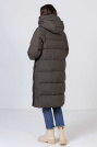 Пуховик стильний графітово-смарагдовий Пуховик стильний 118-5