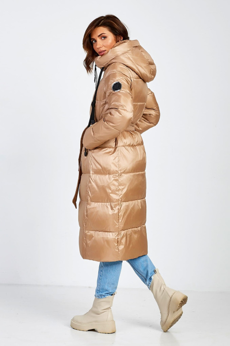 Пуховик Yimisis зі спини Пуховик Yimisis 1227-camel-13