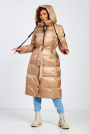 Пуховик Yimisis з капюшоном Пуховик Yimisis 1227-camel-15