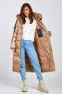 Пуховик Yimisis з кишеньою усередині Пуховик Yimisis 1227-camel-2