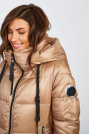 Пуховик Yimisis з нашивкою Пуховик Yimisis 1227-camel-7