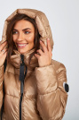 Пуховик Yimisis каптур Пуховик Yimisis 1227-camel-8