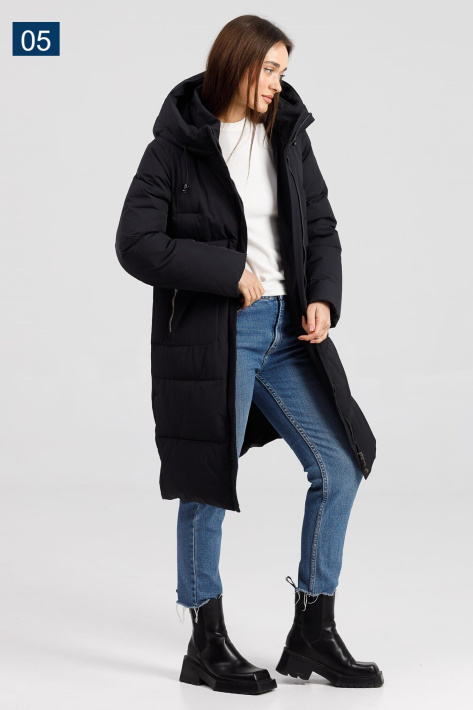 Пуховик батал жіночий збоку Пуховик спорт-шик 1739-3
