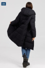 Пуховик темний синій Пуховик спорт-шик 1739-4