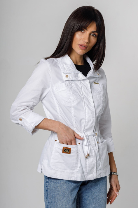 Ветровка белая из хлопка Ветровка белая 180-2