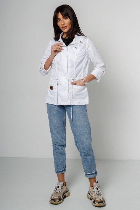 Ветровка женская из хлопка белая Ветровка белая 180