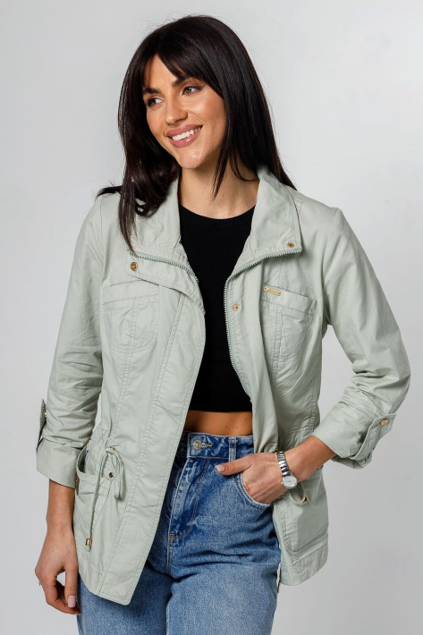 Ветровка коттонова м'ятна жіноча Ветровка мята 180-3