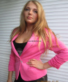 Пиджак клубный женский розовый