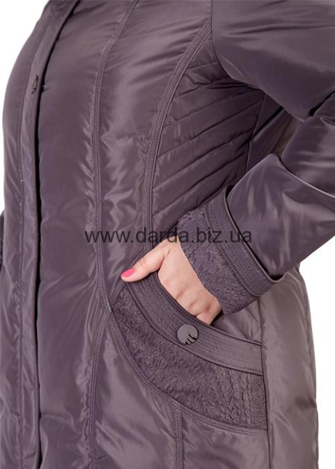 Пальто пуховик женский с мехом стильное Decently 13с1602-1