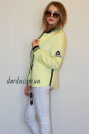 Бомбер ветровка женская цвета канарейки Бомбер ветровка женская желтая