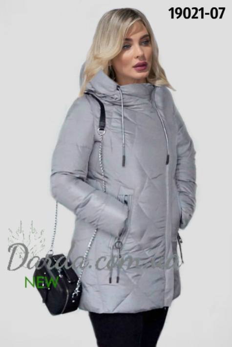Куртка авто леди жемчужного цвета Куртка авто леди пуховик Mishele 19021-07