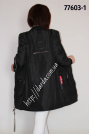 Куртка-бомбер женская черная Gessica 77603