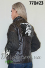Куртка короткая женская с рисунком на спине Fodarlloy 770