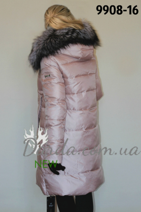 Куртка с мехом чернобурки Леди Лайк Gezeblue 9908 фото 5