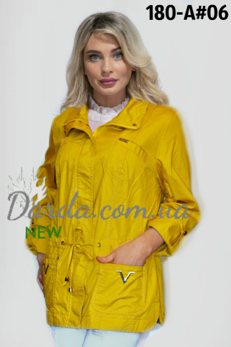 Куртка-ветровка летняя Ylanni 180-А жёлтая
