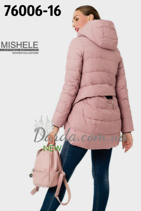 Женская куртка осень-зима Gessica 76006 розовая Женская куртка осень-зима Gessica 76006 фото 2