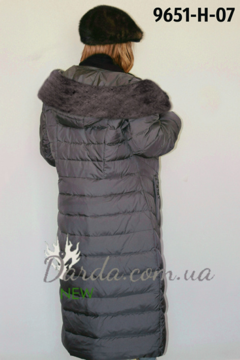 Зимнее пальто женское с мехом норки Fadorlloy 9651-Н-07 фото 5