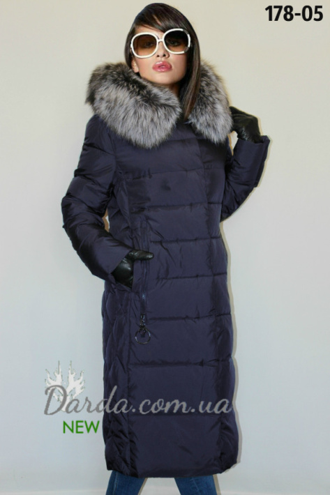 Зимняя куртка с мехом чернобурки Peercat 18-178 фото 1