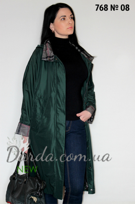 Плащ тренч Burberry Mishele 768 зелёный Плащ тренч Burberry Mishele 768 изумрудного цвета