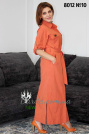 Платье сафари длинное Ylanni 8012 оранжевое