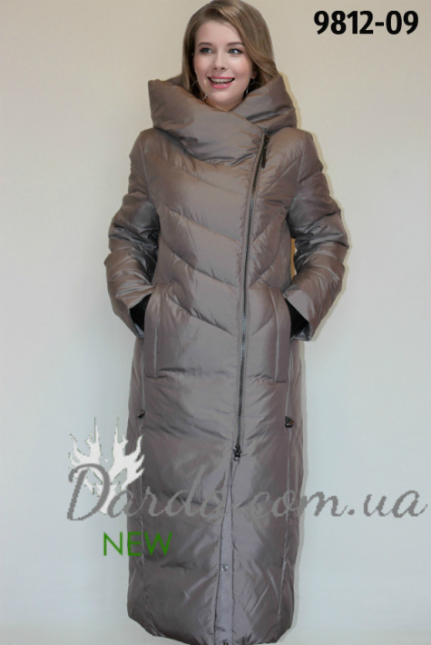 Пуховик женский большого размера Q-Poem 9812 бежевый Пуховик женский большого размера Q-Poem 9812 фото 2