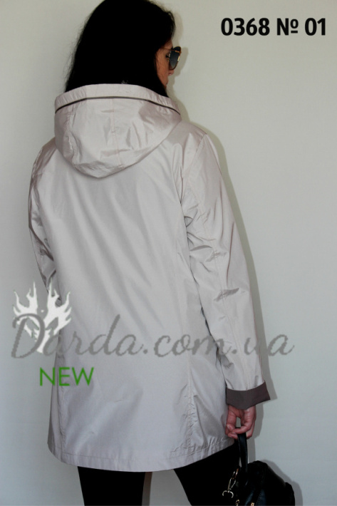 Ветровка большого размера Poem 0368-CB вид сзади Ветровка большого размера Poem 0368-CB фото 5