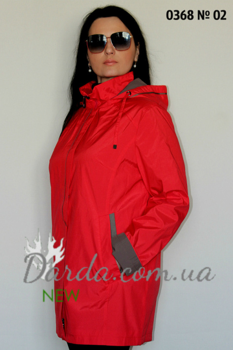 Ветровка большого размера Poem 0368-CB вид сбоку Ветровка большого размера Poem 0368-CB фото 3