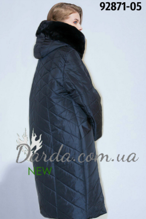 Зимнее пальто с мехом кролика Damader 92871-Е фото 2
