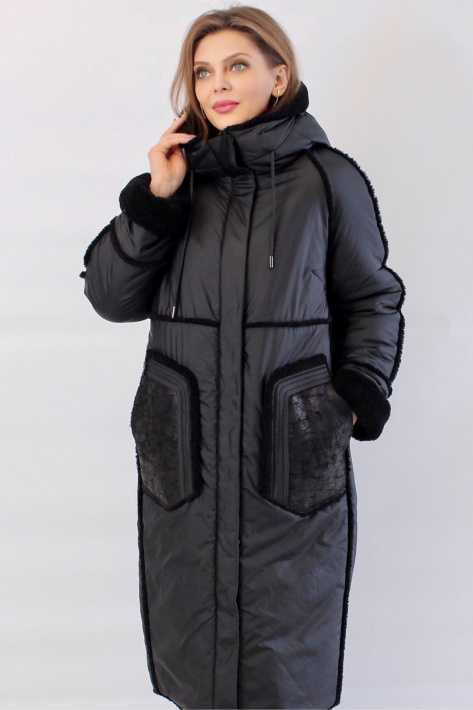 Двухсторонняя шуба пуховик под дубленку Двухсторонняя шуба пуховик 987-1-048
