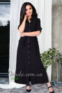 Черное платье макси 8018-m-1