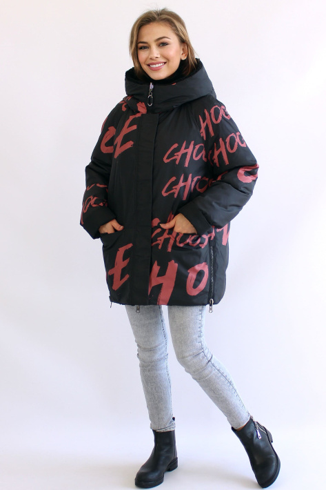 Двухсторонний пуховик шуба на фото внутри Двухсторонний пуховик шуба Mishele 21109 фото 8