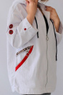 Джинсовая куртка кокон белая Джинсовая куртка oversize 741-115