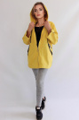 Джинсовая куртка желтая с капюшоном Джинсовая куртка oversize 741-06