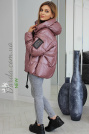 Куртка-зефирка оверсайз розовая Gessica 79078