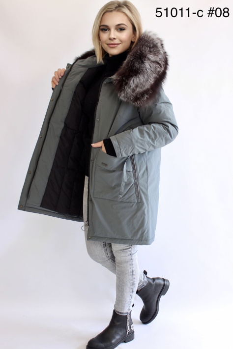 Куртка зимняя с мехом 51011-с-081