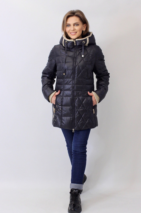 Куртка зимняя женская синего цвета Куртка зимняя Mishele 9508-5