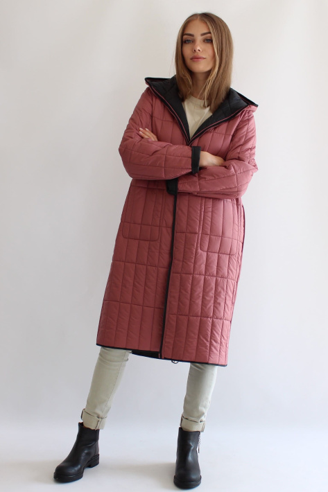 Пальто двухстороннее oversize цвета пион Пальто двухстороннее oversize 21861-7