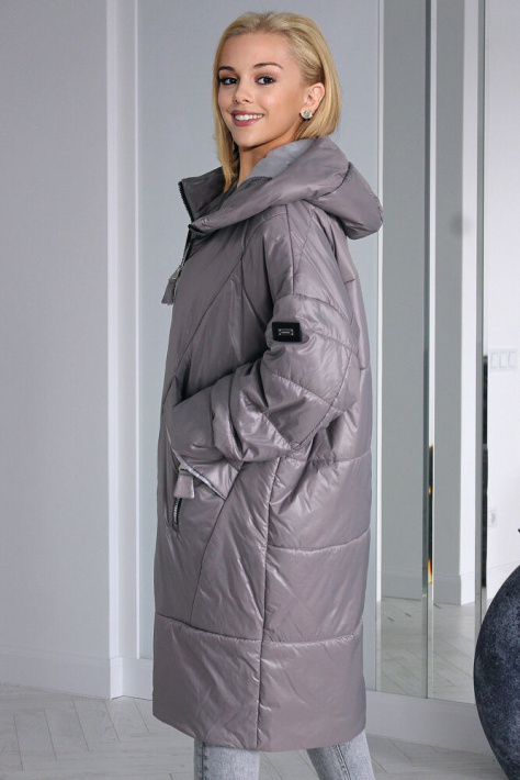 Пальто кокон Plus size 9790-7