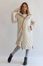 Пальто стеганое жемчужное Пальто стеганое на флисе 21121-3