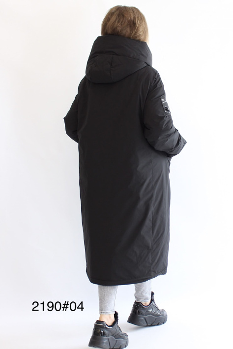 Парка Tongcoi черная сзади Парка Tongcoi 2190-04